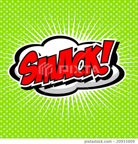 Smack! Comic Speech Bubble, Cartoon. 20933809