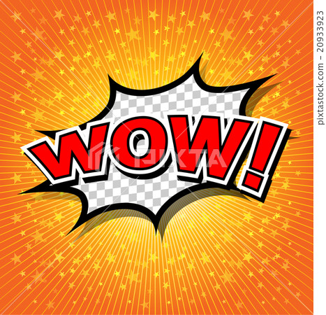Wow! Comic Speech Bubble, Cartoon 20933923