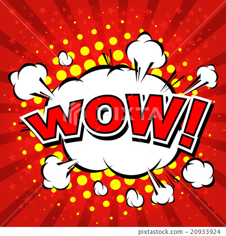 Wow! Comic Speech Bubble, Cartoon 20933924