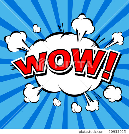 Wow! Comic Speech Bubble, Cartoon 20933925
