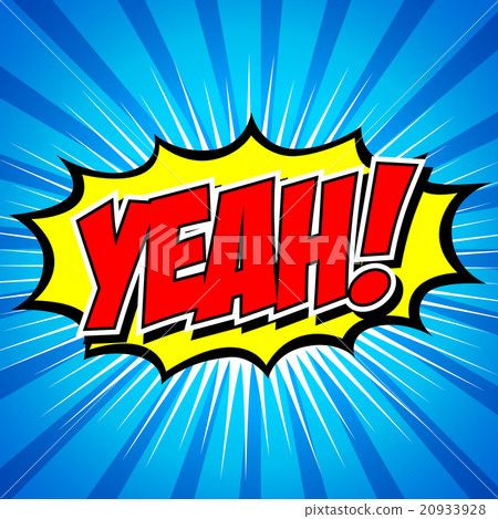 Yeah! Comic Speech Bubble, Cartoon 20933928