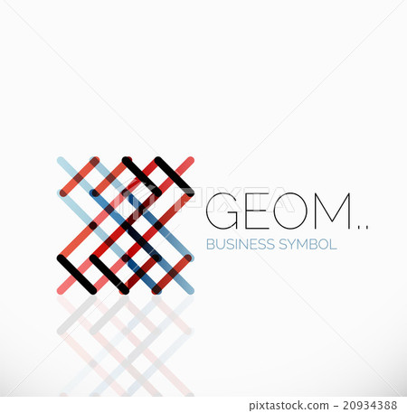 Logo, linear abstract geometric icon Logo, linear abstract geometric icon 20934388