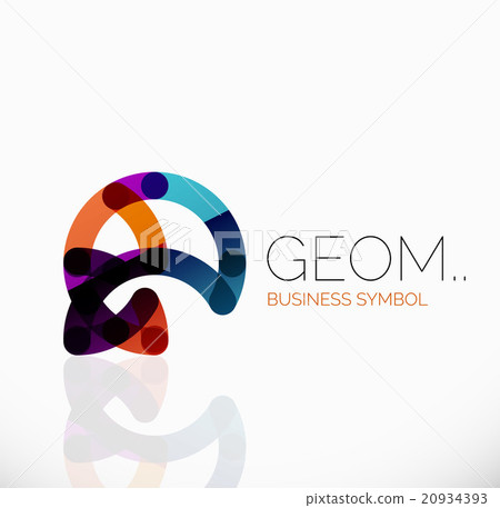 Logo, linear abstract geometric icon 20934393