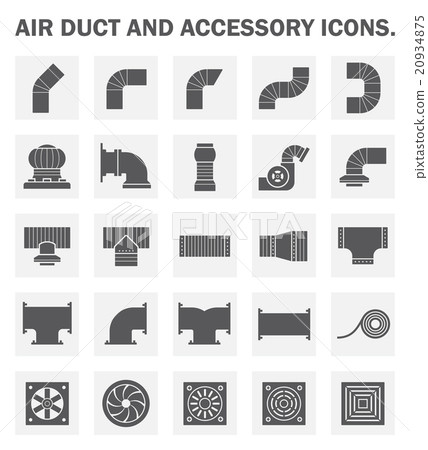 Air duct icons Air duct icons 20934875