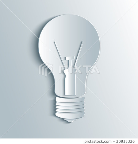 Vector light bulb symbol. Vector light bulb symbol. 20935326