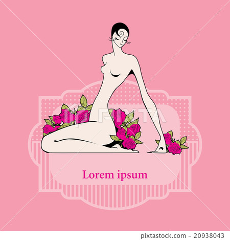 Beautiful girl on the pink background. Beautiful girl on the pink background. 20938043