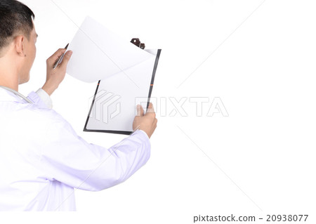 Doctor checking patient in the examination room. 20938077