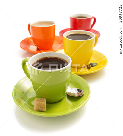 cup of coffee on white cup of coffee on white 20938722