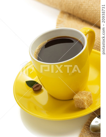 cup of coffee on white cup of coffee on white 20938731