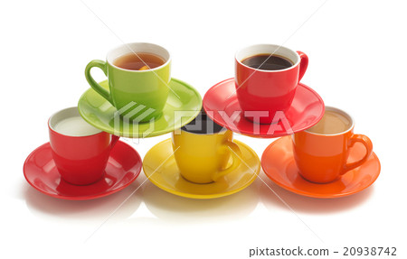 cup of coffee on white cup of coffee on white 20938742