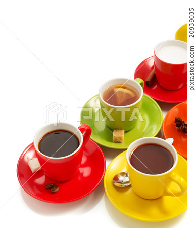 cup of coffee on white cup of coffee on white 20939035