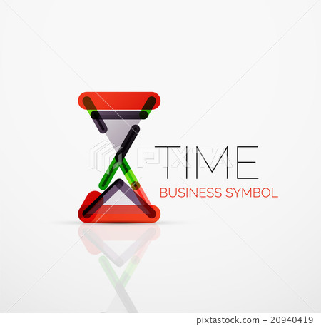 Vector abstract logo idea, time concept or clock 20940419