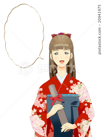 Hakama外觀向上氣球a左垂直（動漫風格） 20941975