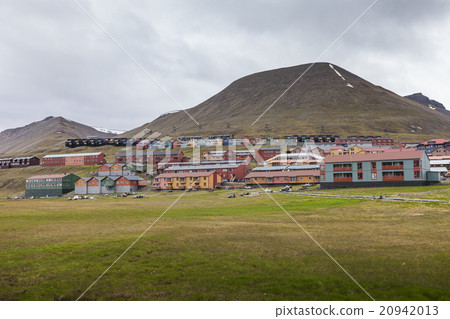 View over Longyearbyen, Svalbard, Norway 20942013
