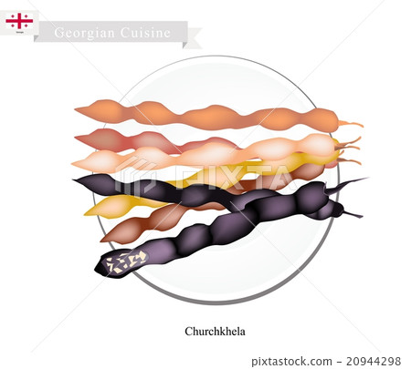 Traditional Georgian Sausage Shaped Candies Traditional Georgian Sausage Shaped Candies 20944298