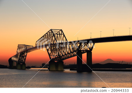 Gate Bridge and Mt. Fuji 20944333