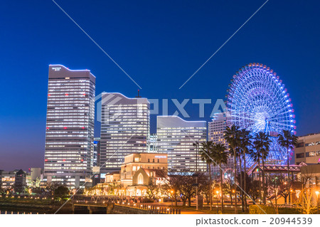 [橫濱]港未來和暮光之城的夜景 20944539
