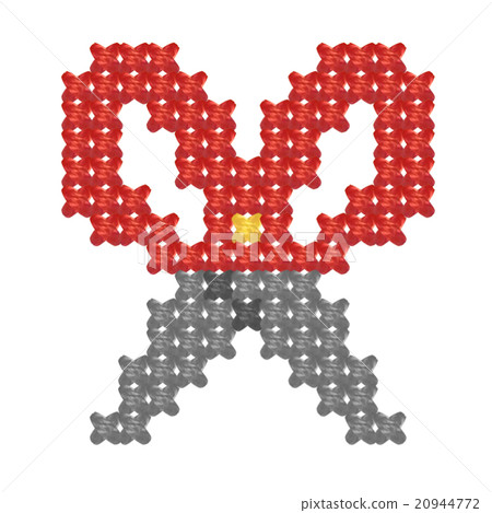 十字繡刺繡“打開剪刀” 20944772