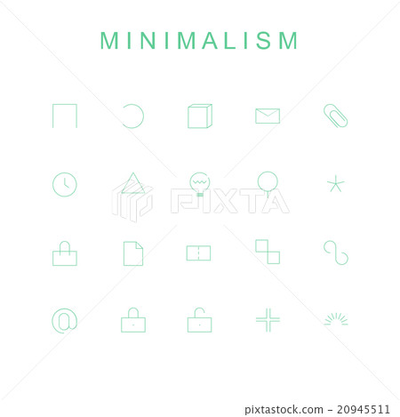 Minimalistic icons for websites and applications 20945511