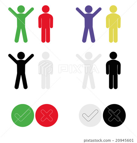 symbol of person expressing joy and sadness symbol of person expressing joy and sadness 20945601