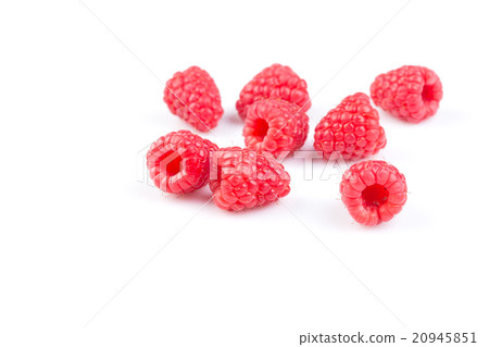 raspberry isolated on white background raspberry isolated on white background 20945851