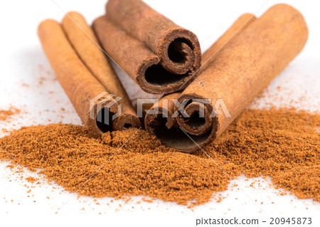 cinnamon sticks with powder cinnamon sticks with powder 20945873