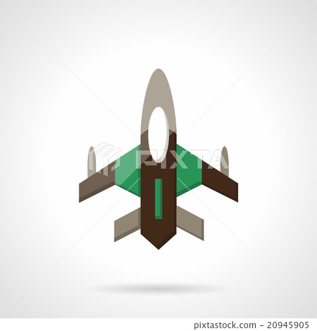 Fighter flat color design vector icon Fighter flat color design vector icon 20945905