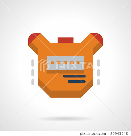 Stopwatch flat color design vector icon - Stock Illustration [20945948 ...