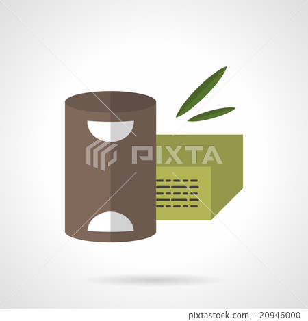 Organic food flat color design vector icon 20946000