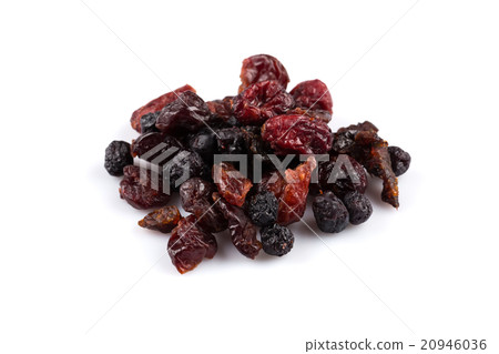 Dried cranberries, cherries and blueberries 20946036
