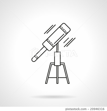 Astronomy tools thin line design vector icon Astronomy tools thin line design vector icon 20946316