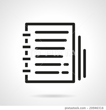 Organizer black line design vector icon Organizer black line design vector icon 20946318