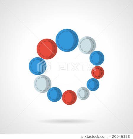 Loading flat color design vector icon Loading flat color design vector icon 20946328