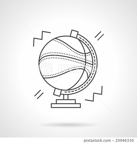 Basketball world thin line design vector icon Basketball world thin line design vector icon 20946330