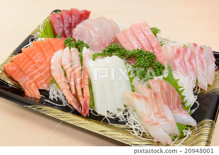 各種各樣的美味生魚片 各種各樣的美味生魚片 20948001