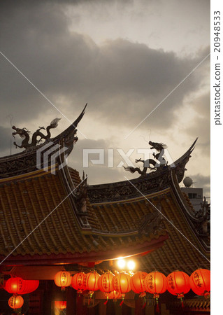孔廟禮儀屋頂和燈籠 孔廟禮儀屋頂和燈籠 20948533
