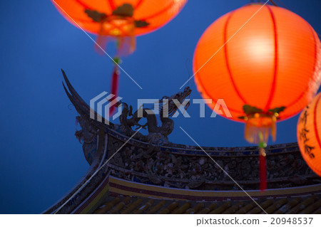 孔廟禮儀屋頂和燈籠 孔廟禮儀屋頂和燈籠 20948537