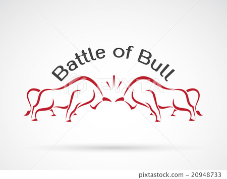 Vector image of a bull fight Vector image of a bull fight 20948733
