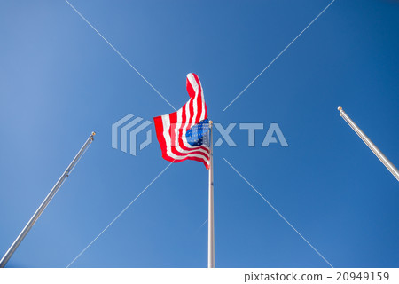United States of America Flag on column 20949159