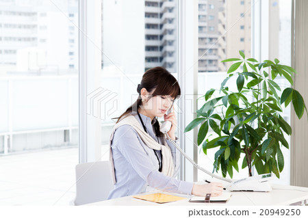 Business ladies desk work business casual 20949250