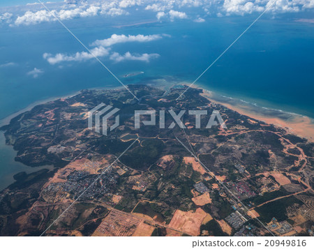 Landscape from the earth sky in Southeast Asia 20949816