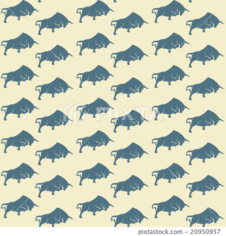 Bull vector art background design 20950957