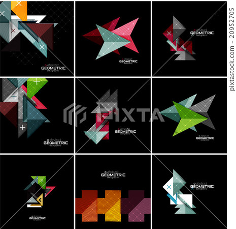 Vector geometrical banner set 20952705