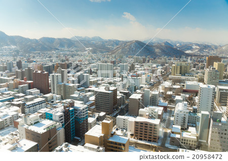 Sapporo cityscape Sapporo cityscape 20958472