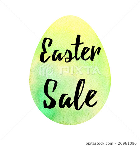 Elegant watercolor Easter greeting card Elegant watercolor Easter greeting card 20961086