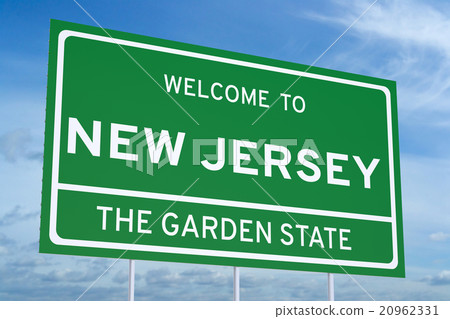 Welcome to New Jersey state road sign Welcome to New Jersey state road sign 20962331