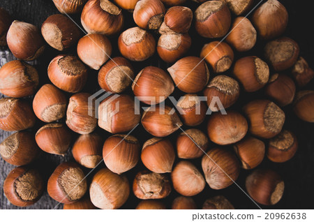Heap of hazelnuts Heap of hazelnuts 20962638