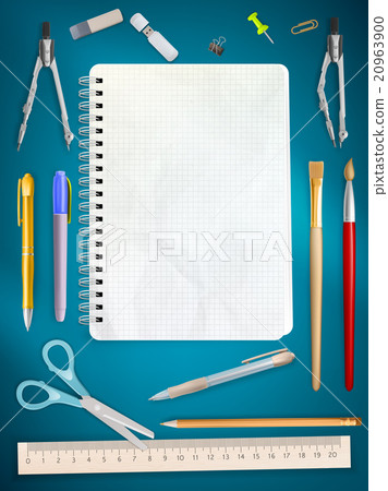 School office supplies. EPS 10 School office supplies. EPS 10 20963900