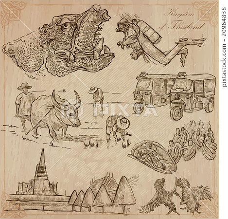 Thailand. Pictures of Life. Vector pack. Thailand. Pictures of Life. Vector pack. 20964838