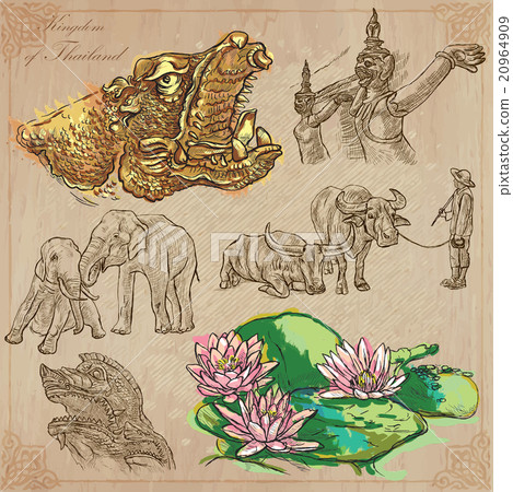 Thailand. Pictures of Life. Vector pack. Thailand. Pictures of Life. Vector pack. 20964909